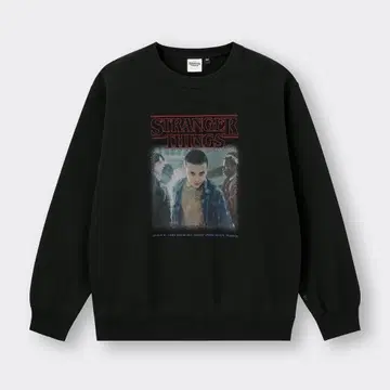 GU 스트레인저 씽즈 헤비 웨이트 맨투맨 풀오버