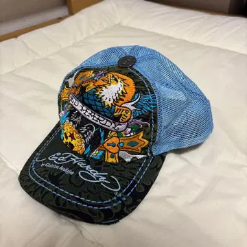 레어 ED HARDY 메쉬 캡 좋은 배색
