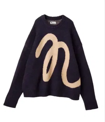 naptime 니트 풀오버 네이비