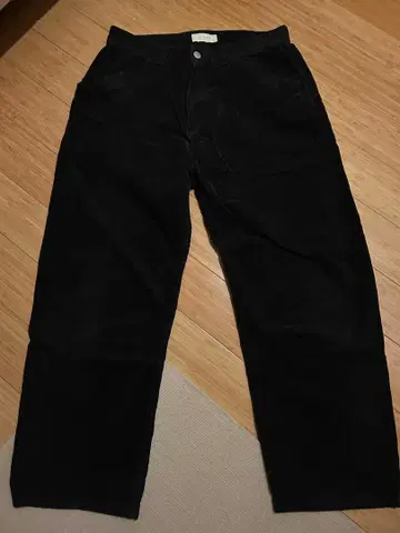 JieDa 블랙 코듀로이 팬츠