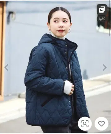 블루종 아우터 [ 스테디셀러 ] 후드 퀼팅 블루종 경량 여성용