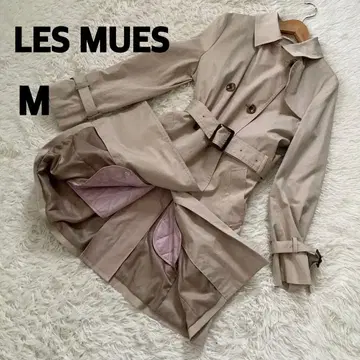 새상품급 레미유 LES MUES 베이지 트렌치코트 라이너 벨트 포함 M