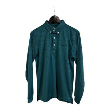 타이틀리스트 Titleist 골프웨어 긴팔 피케 셔츠 올 패턴 자수