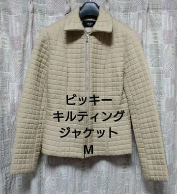 [ 클리닝 완료 일본제 새상품급 ] 비키 퀼팅 자켓 / 베이지 / M