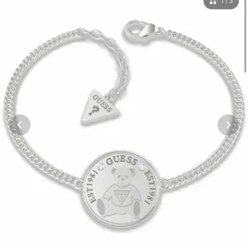Guess 팔찌 실버 곰
