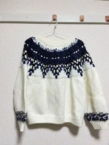 niko and - 노르딕 무늬 긴팔 니트