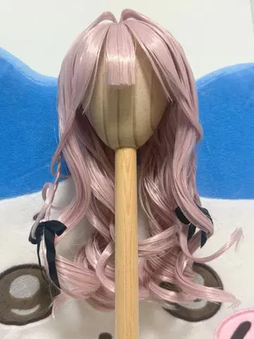 8~9인치 딜러제 가발 핑크 롱 MDD DDH 등에