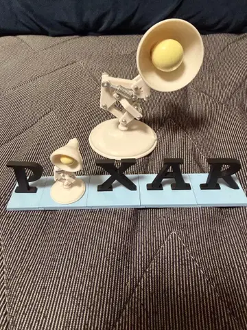 픽사 램프 가챠 컬렉션 BIG 사이즈 피규어 로고 디오라마 세트