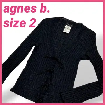 에네스베 모헤어 울 가디건 사이즈 2 블랙