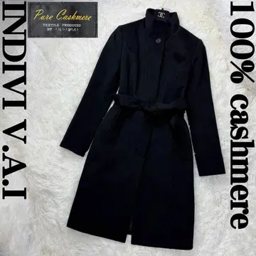새상품급 최고급 라인 캐시미어 100% 인디비 바이 바이 롱 코트