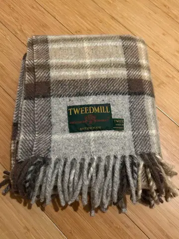 TWEEDMILL 체크 무늬 울 머플러