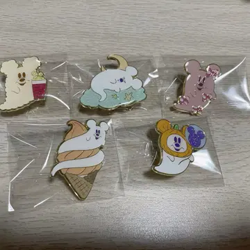 디즈니 2025 할로윈 정글 카니발 핀 배지 세트