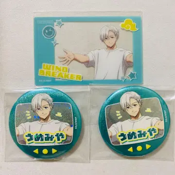 AGF 윈브레 홀로그램 캔뱃지 클리어 카드 우메미야 3종 세트