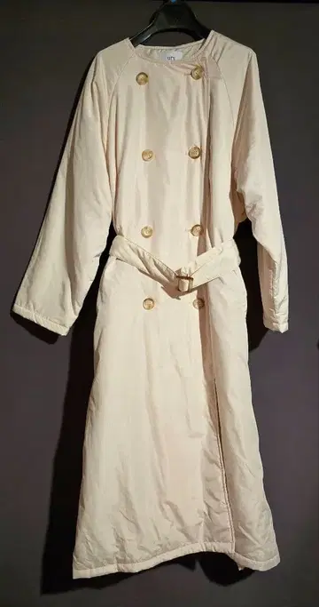 ur's 유어즈 충전솜 노카라 트렌치코트