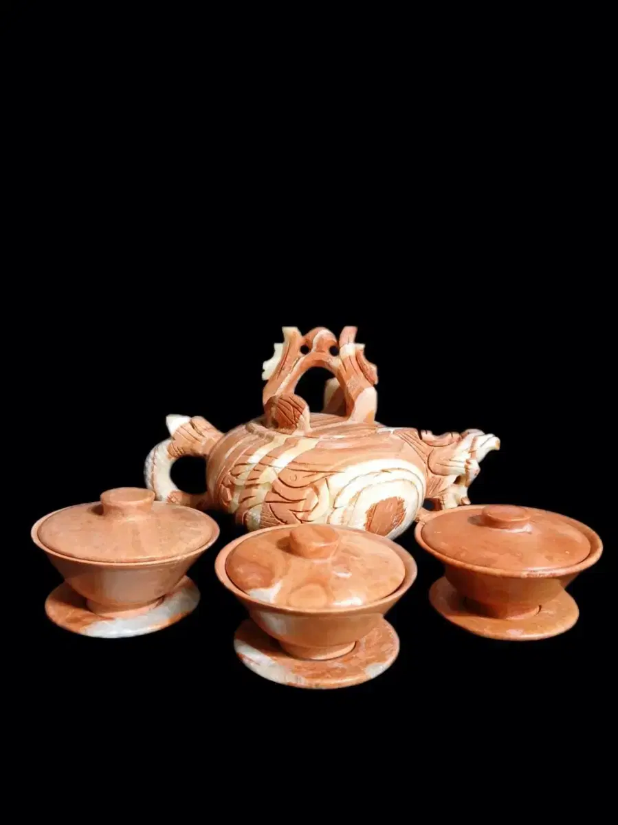 Natural Onyx Tea Set