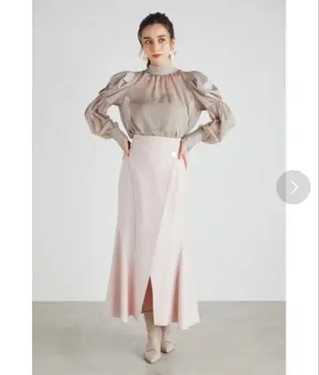 rienda 랩 디자인 하이웨스트 머메이드 스커트