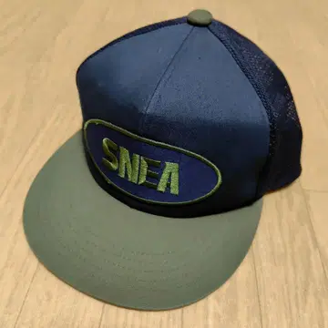 SNEA 로고 캡 네이비 카키