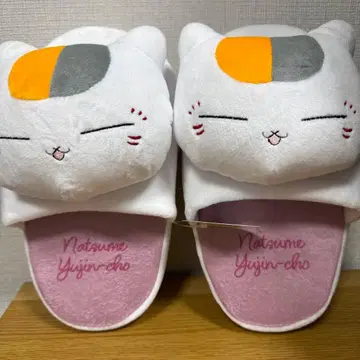 새상품 여름 여름 친구 이야기 냥코 선생님 봉제 인형 슬리퍼 룸슈즈