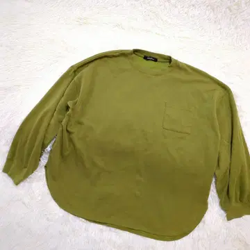 BELLE JEANNE 트레이닝복(3L) 카키 빅 사이즈 라운드 헴