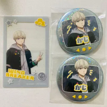 AGF 윈브레 홀로그램 캔뱃지 클리어 카드 카지 3종 세트