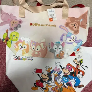 홍콩 디즈니 한정판 더피&프렌즈 쇼핑백