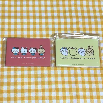 [ 미개봉 새상품 ] 치이카와 x 산리오 캐릭터즈 스퀘어 마그넷 세트