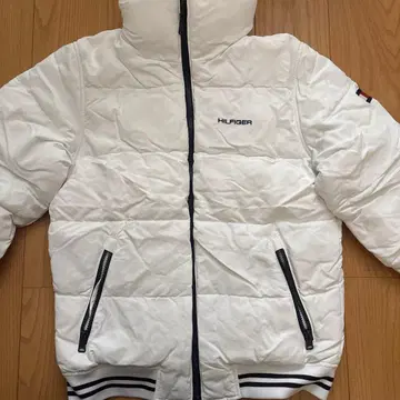 TOMMY HILFIGER 화이트 퀼팅 자켓
