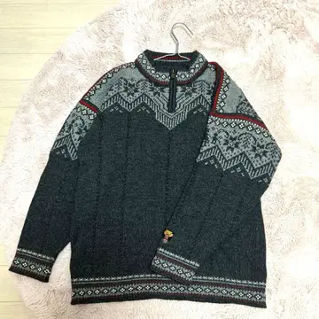 DALE OF NORWAY 하프 지퍼 노르딕 니트 90s 노르웨이산 M