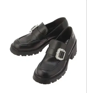 EATME 비쥬 버클 로퍼 신발 블랙