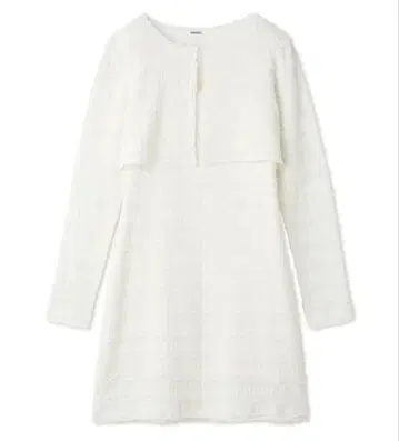 스나이델 가디건 세트 컷 레이스 원피스