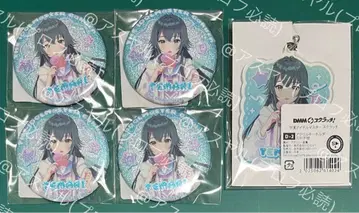 학마스 DMM 스크래치 캔뱃지 4개, 아크릴 키링 츠키무라 테마리