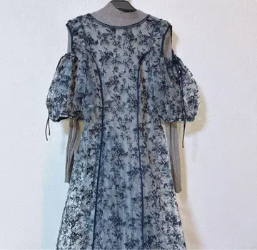 [ lily brown ] 자수 레이어드 원피스