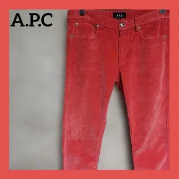 A.P.C. 코듀로이 팬츠 29 레드 핑크 새상품급