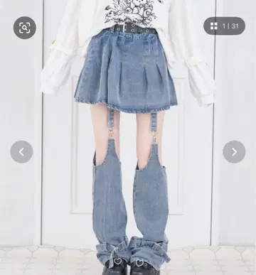 Palelfy 파르엘피 레그 워머 치마바지