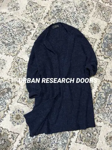 URBAN RESEARCH DOORS 알파카 울 롱 가디건
