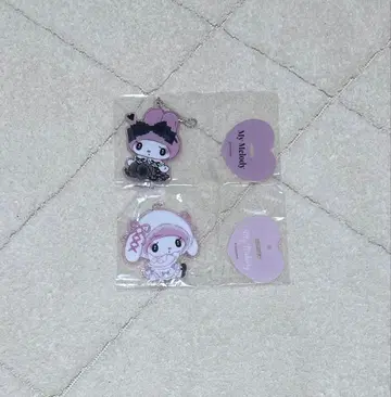 달밤의 멜로쿠로 마이멜로디 쿠로미 아크릴 스탠드 키링