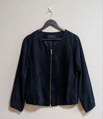 SHIPS 쉽스 페이크 스웨이드 지퍼 블루종 사이즈 38