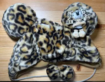 디즈니 레오파드 무늬 미니 팬캡 (봉제 인형 포함)