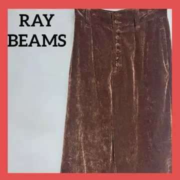 RBS Ray BEAMS 코듀로이 팬츠 0 브라운 와이드 가을/겨울