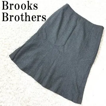 브룩스 브라더스 밑단 플레어 스커트 블루 4 B9006