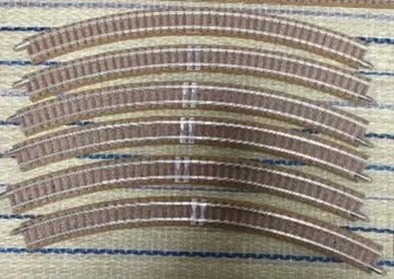 N 게이지 곡선 레일 6개 세트