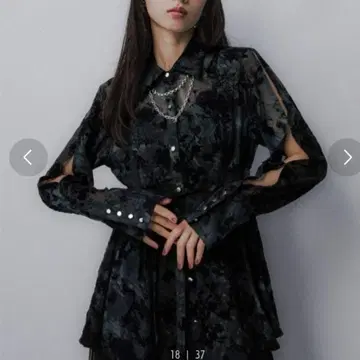 오팔 시어 타이트 셔츠 HARE 하레 오픈 숄더 블라우스