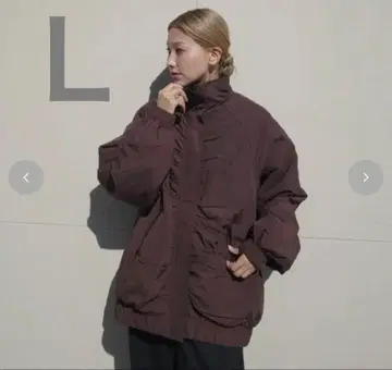 시마무라 hideka 방수 지퍼 사용 블루종 L 브라운