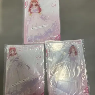 제일복권 5등분의 신부 빅 아크릴 스탠드 3개 세트