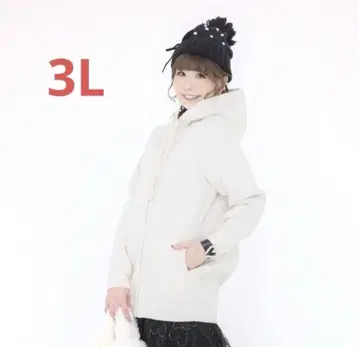 앤드러브 앤드러브 펄 비쥬 화려한 후드티 튜닉 에크루 3L