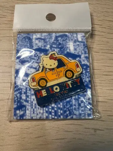 [ 2000년 헤이세이 레트로 헬로키티 NEW YORK 핀 배지 ]