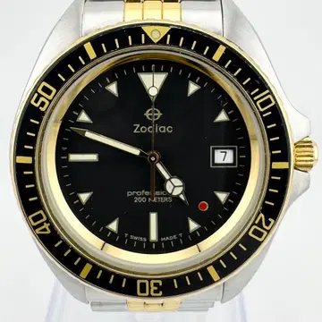 레어 상태 좋음 조디악 프로페셔널 다이버 쿼츠 손목시계