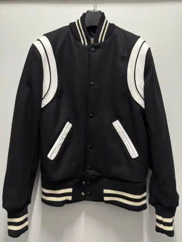 SKOOKUM 바시티 자켓 38 블랙/화이트 시착만 한 새상품급