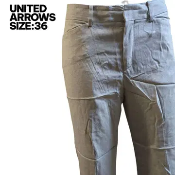 유나이티드 애로우즈 새상품급 고급 울 테이퍼드 팬츠 36