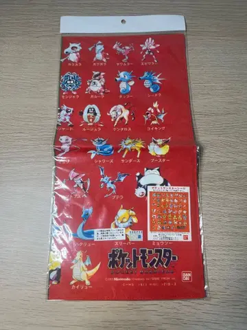 [ 초창기 포켓몬스터 캐릭터 ] 손수건 씰 포함